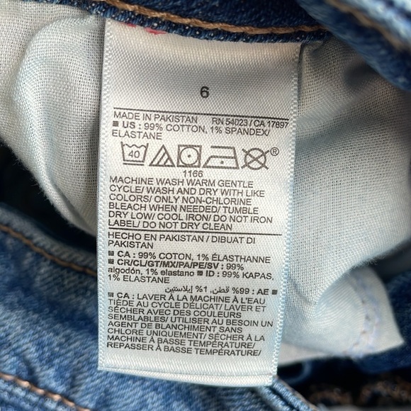 Old Navy Saylor OG Straight in Med Destroy Jeans - Picture 6 of 7